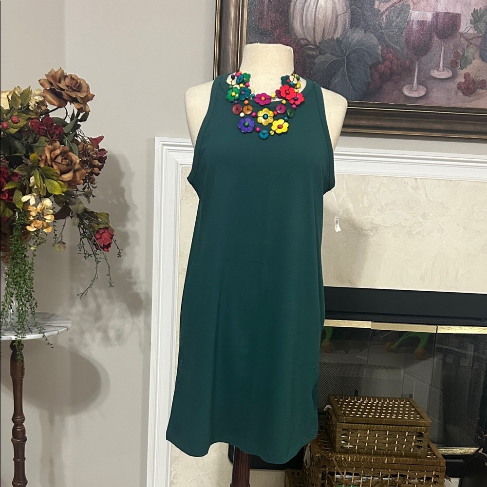 GAP Factory Teal Sleeveless Mini Dress